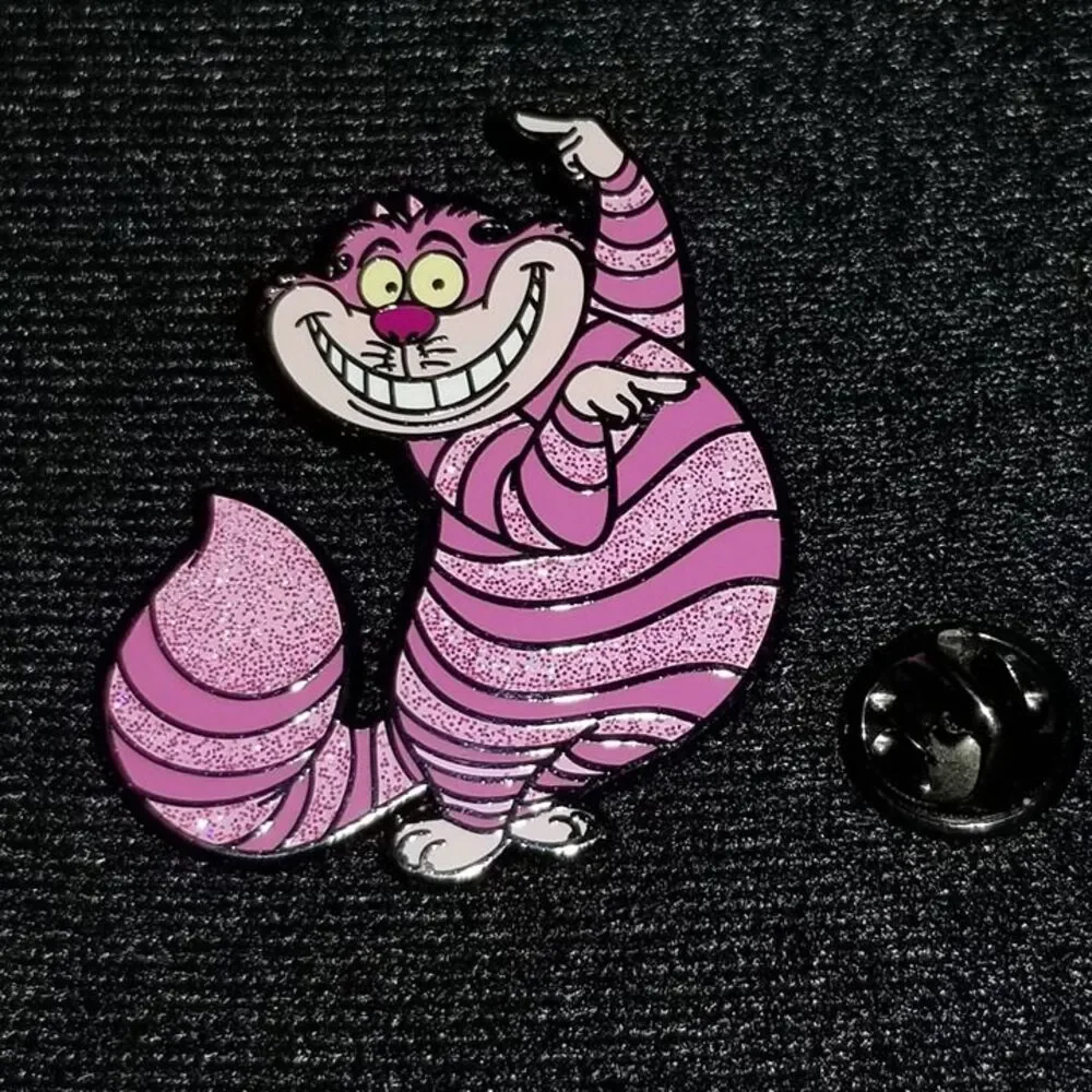 Disney Cats Cheshire Cat Pin Chaser Glitter Loungefly Disney Alice in Wonderland
